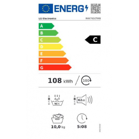 LG RHX7010TWB Στεγνωτήριο Ρούχων 10kg με Αντλία Θερμότητας LG RHX7010TWB Στεγνωτήριο Ρούχων 10kg με Αντλία Θερμότητας